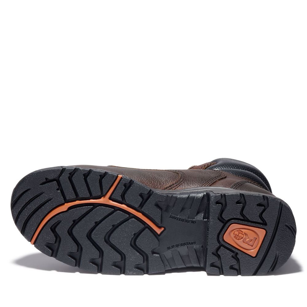 Bocanci De Muncă Timberland Barbati Maro - Pro® Titan® 6\" Comp Toe - Romania - ECHAQW124